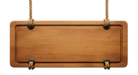 placa de madeira no fundo transparente