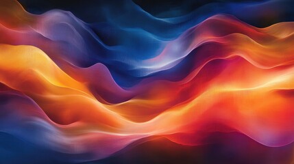 Fototapeta premium Fluid Waves of Colorful Gradient Abstract Background Design
