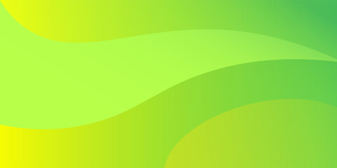 Modern Simple Bright Abstract Background with Green,Orange And Yellow Color Wavy Design. Eps10 Vector Template