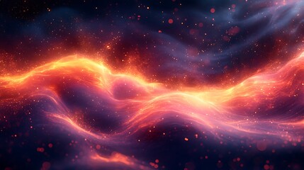 Obraz premium Vibrant energy of filmmaking shown through glowing color swirls and luminous streaks