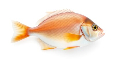 Obraz premium Fresh Orange Fish Seafood Image Perfect for Recipes and Menus