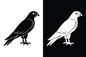 Creative Falcon Bird Vector Icon for Digital and Print Projects