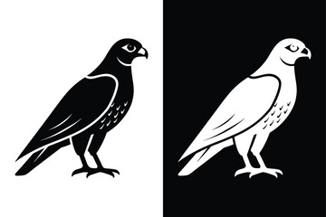 Creative Falcon Bird Vector Icon for Digital and Print Projects