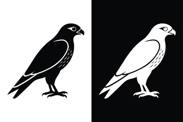 Creative Falcon Bird Vector Icon for Digital and Print Projects