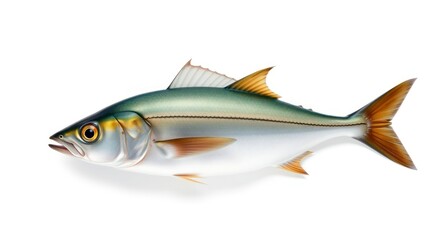 Fototapeta premium Fresh Yellowtail Fish Seafood Image High Resolution