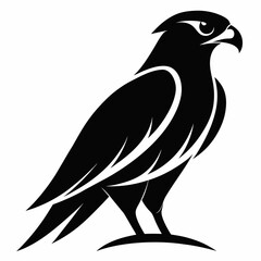 High-Quality Falcon Bird Silhouette Vector Perfect for Logos.