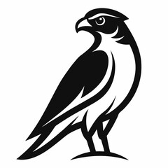High-Quality Falcon Bird Silhouette Vector Perfect for Logos.