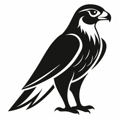 High-Quality Falcon Bird Silhouette Vector Perfect for Logos.