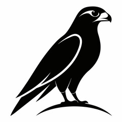 High-Quality Falcon Bird Silhouette Vector Perfect for Logos.