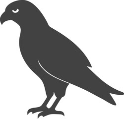 High-Quality Falcon Bird Silhouette Vector Perfect for Logos.