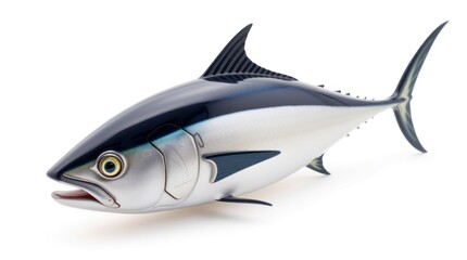 Obraz premium Realistic Tuna Fish Model Detailed Closeup Photo