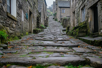 A historic street in Richmond, North Yorkshire, charming and picturesque