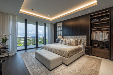 Luxury Bedroom with Modern Interiors