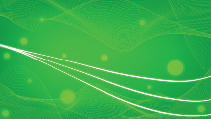 Dynamic Background, green tones, bright white pattern.
