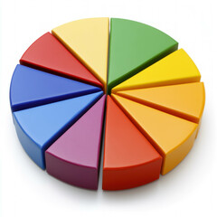 Fototapeta premium Pie Chart Isolated