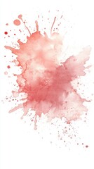 Abstract Red Watercolor Splash: A Burst of Artistic Expression