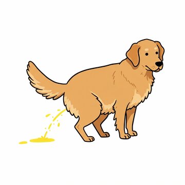 Dog urinating