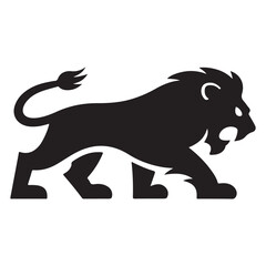 Lion in Hunting Mode – Intense and Powerful Wildlife Art