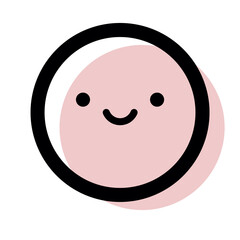 Two color icon of mother and baby product project