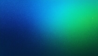 Obraz premium blue green grainy color gradient background noise textured glowing vibrant cover header poster design