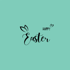 Logo for Easter holiday inscription, packaging design