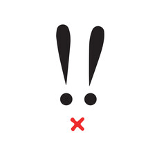 Flat drawing of rabbit, easter holiday