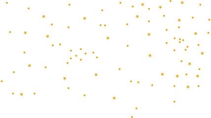 Holiday confetti golden stars decoration