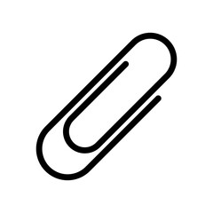 Paper clip icon set simple design