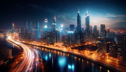 Fototapeta premium city night