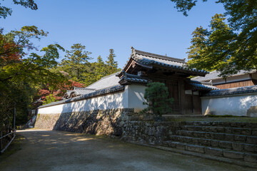 Jumyoin Temple around Engyoji Maniden in Himeji in Asia, Japan, Kansai, Himeji, in summer, on a...