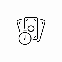 alarm timer finances icon sign vector