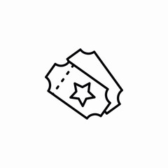 star vip tickets icon sign vector