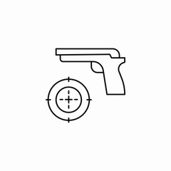 target weapon icon sign vector