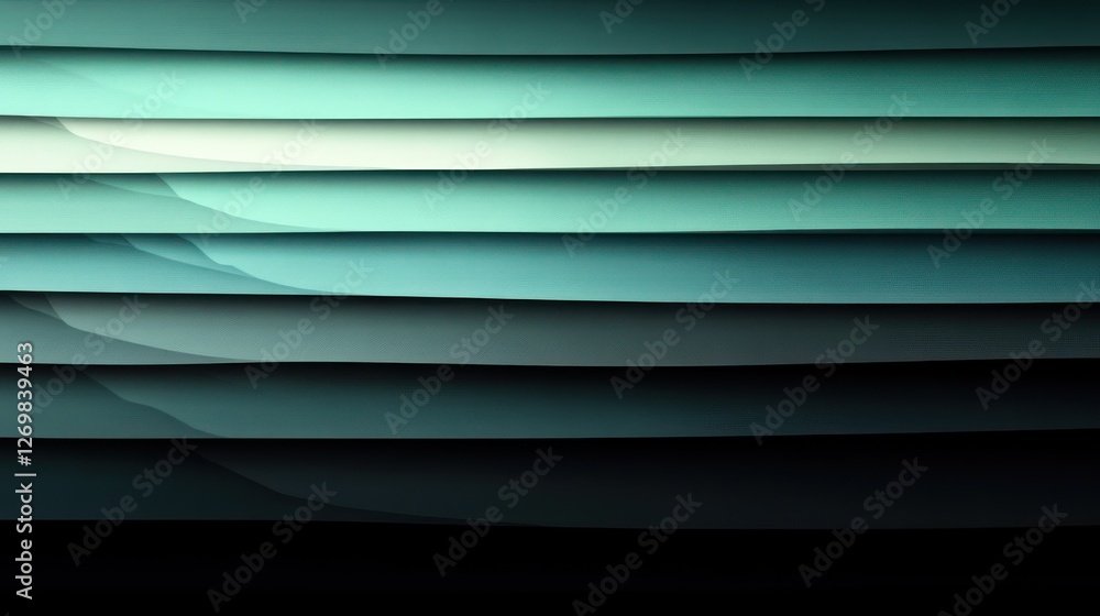 Aufkleber abstract teal and black gradient layers with subtle fabric texture