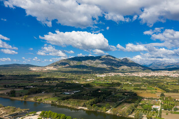 Fototapeta premium Orosei in Europe, Italy, Sardinia, Orosei, in summer, on a sunny day.