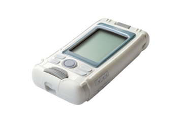 A rugged device designed for outdoor explorers showcases advanced technology for navigation isolated on transparent background