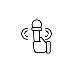 microphone sound icon sign vector