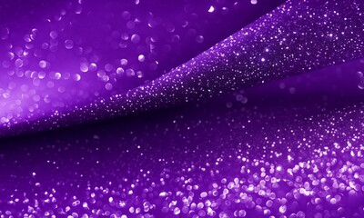 Obraz premium Abstract violet elegant background with glitter and waves. Luxury and aesthetic dark purple background. Shiny color purple gold wave design element. Waves style concept for web banner, flyer, card.