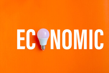 web design concept with orange. economy