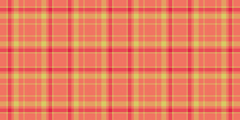 Vibrant coral and gold plaid pattern. Perfect for textile design, website backgrounds, or crafting projects.