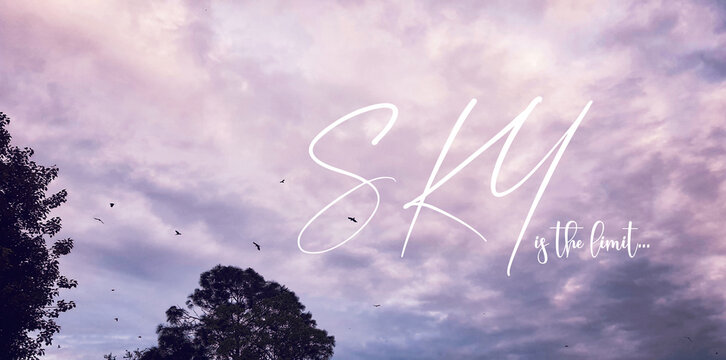 Serene Sunset with quote and Birds in Flight Inspiring Freedom and Possibilities in Nepal