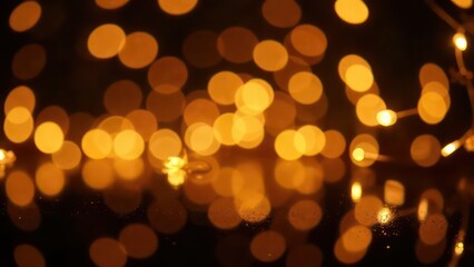 sparklers illuminating with golden glow on black, ideal for festive events and celebration backgrounds