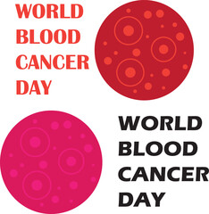 blood cancer cell logo design