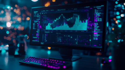 Concept: Trading platform. Purpose: Investment opportunity, stock exchange analysis and financial planning monitor