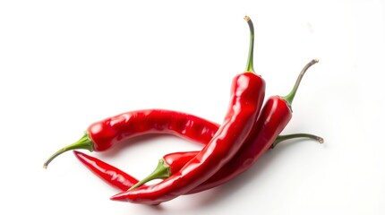 Fresh Red Chili Peppers Spicy Food Ingredient