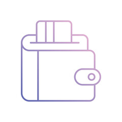 Wallet vector icon 