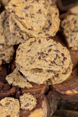 natural data cookies with the addition of flax seeds