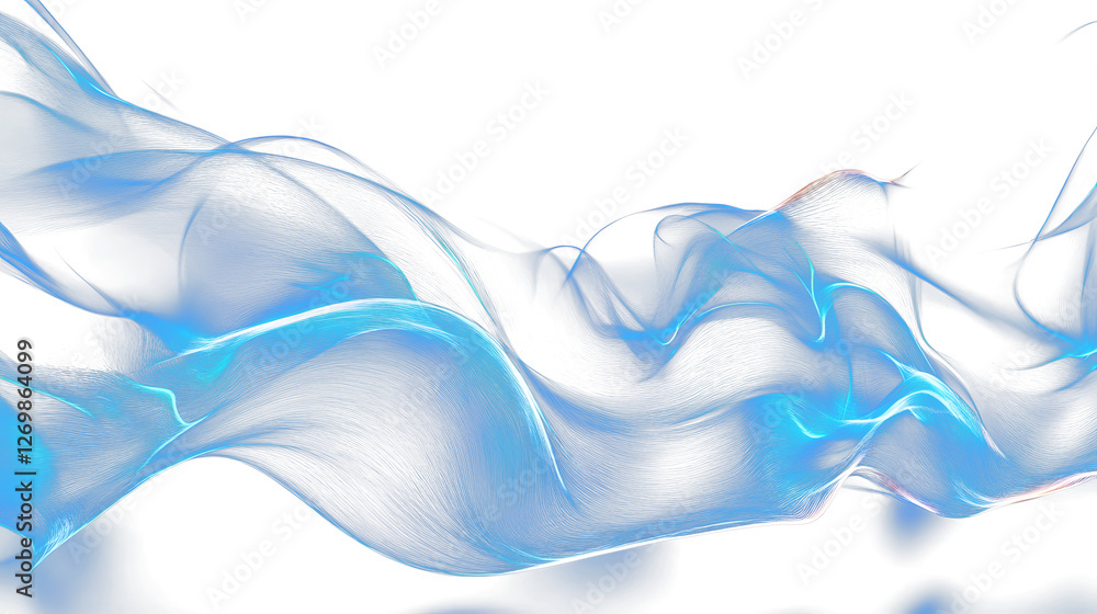 Poster blue wave shape abstract technology background.dark blue and glow particle abstract background.blue 