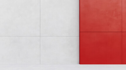 Fototapeta premium Modern architecture showcases contrasting colors and textures in urban design