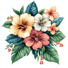Tropical Hibiscus Bouquet